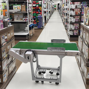 Harga Conveyor Belt 1m Ukuran Kecil Kecepatan Dapat Diatur Rangka Aluminium Conveyor PVC Kecil untuk Logistik dan Gudang Toko Makanan - Product Image 2