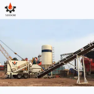 SDDOM Batching Plant Mobile Ready Mix Concrete Batch Plant For Sale