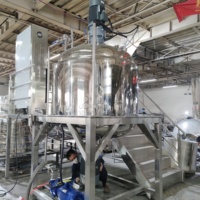 Crème cosmétique de visage d'émulsification d'ascenseur hydraulique de cisaillement élevé faisant la machine