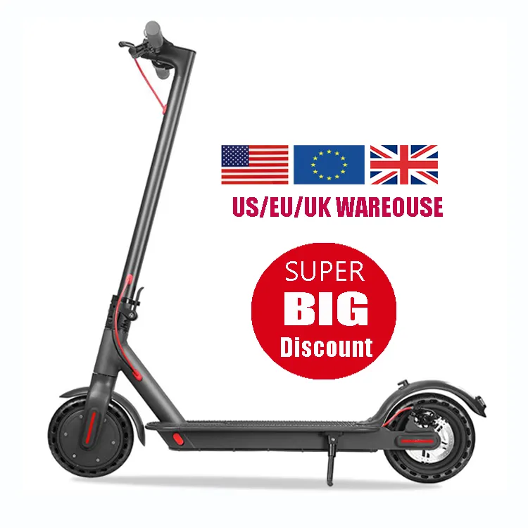 UK EU Germany warehouse direct top quality free tax long range e scooter 350W 8.5inch kick electric scooters