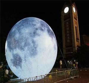 Globo Terrestre Gonfiabile, Palla Planetaria con Illuminazione LED, Pallone Gonfiabile per Decorazioni, <span class=keywords><strong>Pianeta</strong></span> Spaziale <span class=keywords><strong>Luna</strong></span> Personalizzabile - Product Image 4
