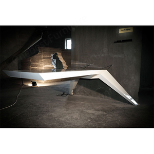 Muestra gratis montado en la pared instalado piedra blanca trabajo Estudio escritorio moderno mesa de oficina Industrial - Product Image 2