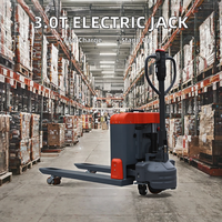 Accessoires de chariot élévateur hydraulique 3.0T entièrement électrique avec batteries à dégagement rapide et caractéristiques électriques de marche