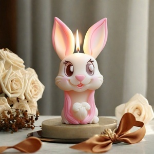 <b>Easter</b> Bunny Silicone Candle Mold - Long Ears Rabbit Candle Making DIY Craft for <b>Easter</b> Decoration - Product Image 4