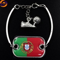 Bracelet de charme pour enfants avec drapeau souvenir touristique personnalisable en acier inoxydable écologique avec logo personnalisé, Égypte, Érythrée, Kurdistan
