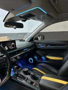 Le meilleur kit d'éclairage ambiant à 64 couleurs pour Honda Civic 11e génération 2022 <span class=keywords><strong>2023</strong></span>, accessoires d'éclairage LED intérieur - Product Image 2