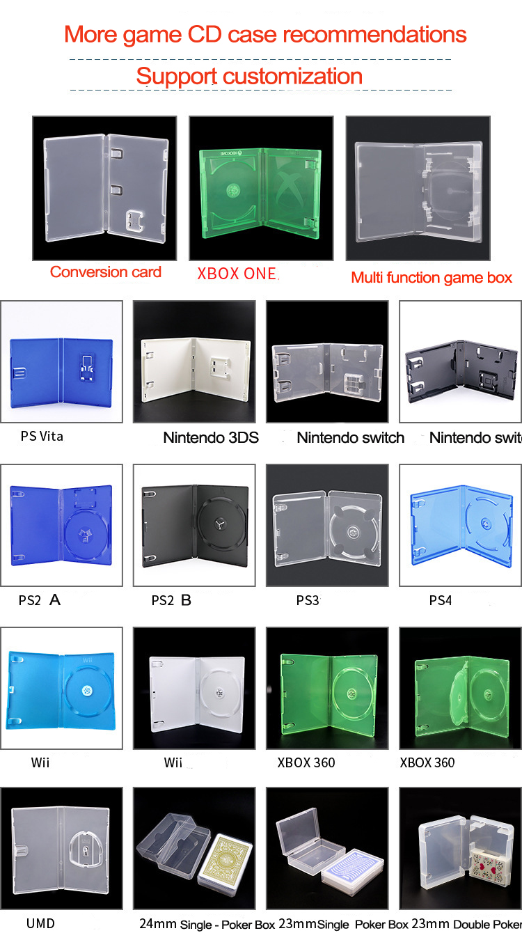 Protective CD Game Case for PS4 & PS5 - Single Disc Storage