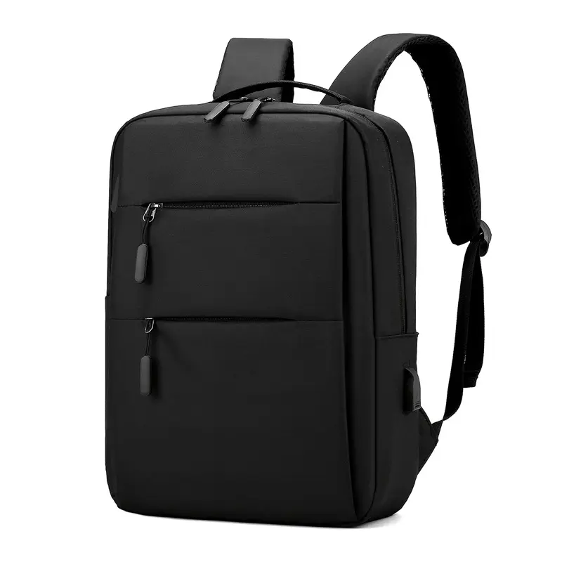 Retail large capacity blacknylon men's wearable computer backpack for men