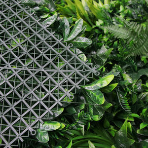 لوحة بأوراق شجر بلاستيكية ثلاثية الأبعاد Pq34, لوحة عشب صناعي من خشب البقس لتزيين الحدائق - Product Image 4