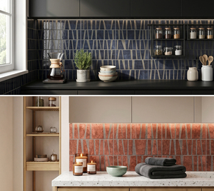 Piastrelle in Porcellana Smaltata Serie Modern Prism con Decorazioni Lucide Applicate per Rivestimenti Interni - Product Image 5