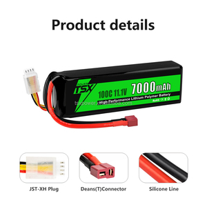 TSX 3S 11,1V 100C 7000mAh Lipo-Akku mit Deans-Anschluss, Softcase, Metallplatten für X-Maxx <span class=keywords><strong>Arrma</strong></span> <span class=keywords><strong>Infraction</strong></span> RC Auto Truck, CE-Zertifiziert - Product Image 5