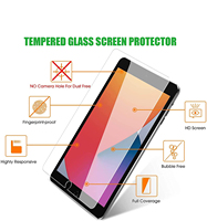 Protecteur d'écran en verre trempé, pour tablette HD transparent 2.5d, 10.2 pouces, avec outil d'installation, pour iPad 9 2021, iPad 8 2020, iPad 7 2019