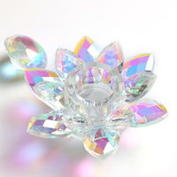 Arc-en-ciel cristal Dappen plat Lotus fleur verre acrylique liquide tasse ongles monomère grande taille Dappen plat avec couvercle