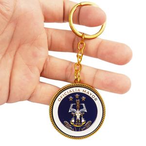 Porte-clés personnalisé en alliage de zinc avec logo émaillé coloré 2D/3D, idéal pour la promotion et la décoration, vente en gros - Product Image 2