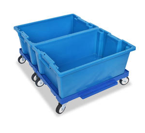 Chariot en plastique <span class=keywords><strong>de</strong></span> chariot <span class=keywords><strong>à</strong></span> plate-forme <span class=keywords><strong>de</strong></span> <span class=keywords><strong>transport</strong></span> d'entrepôt durable résistant <span class=keywords><strong>de</strong></span> forte capacité avec des roues pour le chariot mobile <span class=keywords><strong>de</strong></span> main <span class=keywords><strong>de</strong></span> caisse - Product Image 2