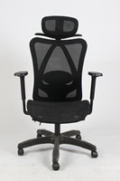 Chaise de bureau inclinable ergonomique moderne Appui-tête réglable Confortable Tissu Mesh Executive Ascenseur Chaise PU Roulettes Fer Bureau