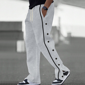 Nouveau <span class=keywords><strong>Pantalon</strong></span> de Sport <span class=keywords><strong>Homme</strong></span> Printemps 2025 – Décontracté, Polyvalent, Respirant, Coupe Droite, Élastique, Mi-lourd, Grande Taille - Product Image 1