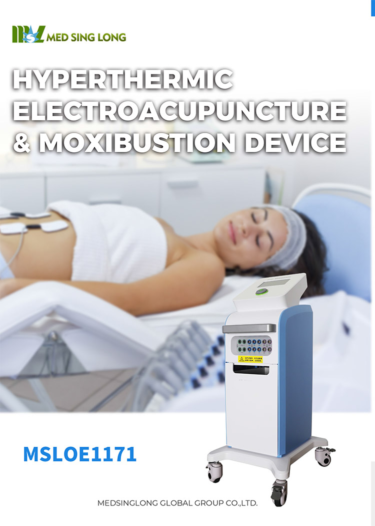 Máquina de terapia física de alta calidad basado en carrito con 24 cabezales dispositivo de electroacupuntura e hipertermia