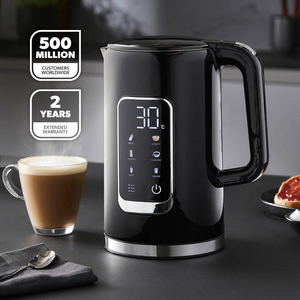 Market Best Seller Cordless Double Wall Mechanical Electric <b>Kettle</b> 1.8L Glass 1500W <b>Temperature</b> <b>Control</b> Household Factory - Product Image 2