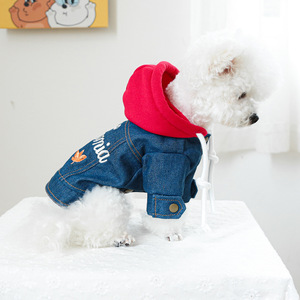 PETCIRCLE Pet Circle - Pet <b>Clothes</b>, Dog and <b>Cat</b> Outfits, Stylish California Denim Jacket - Product Image 3