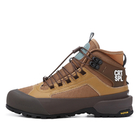 Prêt à expédier : Chaussures de randonnée mi-montantes en cuir pleine fleur, imperméables, avec semelle extérieure en caoutchouc antidérapante et amortissante, pour la course en extérieur