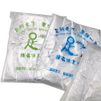 Sac de bain de pieds en plastique jetable sacs de bain de pieds transparents épaissis