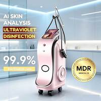 Appareil d'épilation au laser diode indolore avec refroidissement par eau, compresseur 1600W, 755 808 1064nm et écran Android 4K