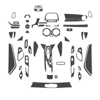 Pour Chevrolet Camaro 6ème génération 2016-2022, autocollant de garniture intérieure en fibre de carbone, accessoires automobiles intérieurs