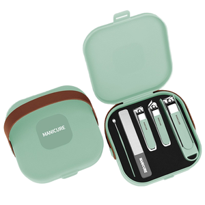 Stainless Steel Manicure Pedicure <b>Nail</b> Clipper <b>Kit</b> Multi in 1 PU Box for Men Women <b>Nail</b> Care - Product Image 3