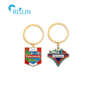 Cadeaux souvenirs de <span class=keywords><strong>voyage</strong></span> personnalisés Canada Drapeau canadien Vancouver Llavero Porte-clés Anneau de clés Porte-clés personnalisé Vancouver - Product Image 2