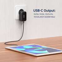 Chargeur mural GaN portable Tommox 30W avec logo personnalisé, adaptateur USB-C PD rapide, pliable, compatible UE/KR, pour téléphone, iPad, tablette