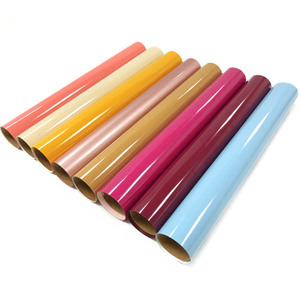 Film mat haute température découpé, <span class=keywords><strong>vinyle</strong></span> PU thermocollant, rouleaux de 12 pouces imprimés par gravure pour vêtements, Dorado, vente en gros - Product Image 2