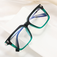 93397 Anti-lumière bleue carré lunettes cadre pour femmes hommes TR90 mode ordinateur lunettes optiques lunettes UV400 femme