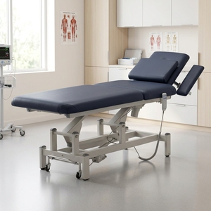 <span class=keywords><strong>Table</strong></span> de <span class=keywords><strong>massage</strong></span> électrique 203 cm, hauteur réglable, en cuir PU, lit de beauté pour le visage, cadre en métal, équipement de soin pour salon et spa - Product Image 1