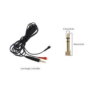 Cable de Audio DAJIANG OEM personalizado de 3,5 m, Conector de 3,5/6,3mm, chaqueta de PVC para <span class=keywords><strong>Sennheiser</strong></span> <span class=keywords><strong>HD25</strong></span> HD560, longitud igual a la derecha de la HD540-Left - Product Image 3