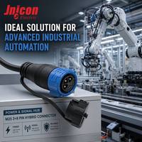 30A+5A IP67 M25 3+8 Pin Hybrid Stecker/Buchse Industrieller Wasserdichter Steckverbinder Push-Lock für Rundsteckverbinder für BESS