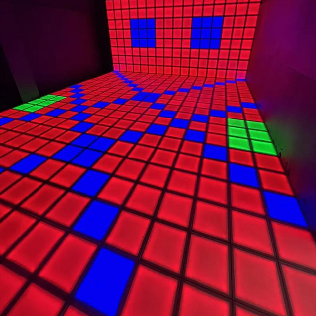 LED Interactive Floor Tiles Sensory Training for Children and Adults Luminous Floor Tiles Dance Floor Lights