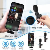 Microphone Lavalier Sans Fil Professionnel K9 avec Connecteur Type C, Microphone USB pour Ordinateur Portable - Condensateur Anti-Bruit