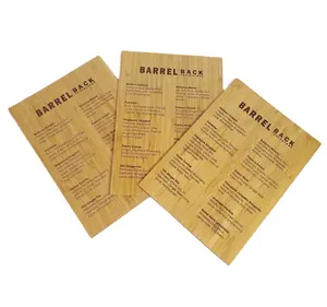 Gỗ Bảng Tùy Chỉnh Gỗ Tre <span class=keywords><strong>Menu</strong></span> Thẻ - Product Image 1