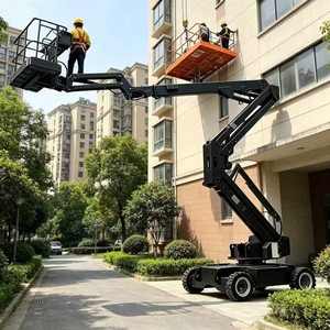Plateforme élévatrice articulée électrique certifiée CE fabriquée en Chine, à batterie, avec bras courbé, capacité <span class=keywords><strong>de</strong></span> 80 à 1000 kg - Product Image 1