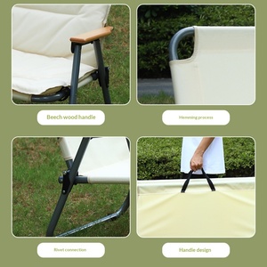 Silla Plegable Acolchada Resistente al Desgaste <span class=keywords><strong>de</strong></span> Alta Calidad con Respaldo, Diseño Portátil para Actividades al Aire Libre, <span class=keywords><strong>Playa</strong></span>, Camping y Pesca - Product Image 3