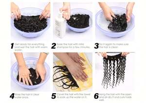 Extensions de cheveux humains vierges brésiliens Remy 100% non traités, tissage double trame à la machine, 2 tons T6/613 #   Deep Wave Toutes Couleurs Non - Product Image 6