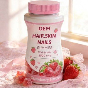 Gomitas de Biotina, Colágeno y Péptidos para Cabello, Piel y Uñas, Vitaminas que Promueven el Crecimiento del Cabello Más Fuerte y Largo, Sin Gluten, Venta al Por Mayor OEM - Product Image 3