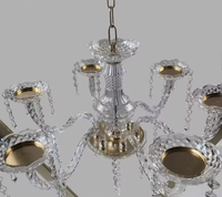 Nouveau style tendance : Centre de table de mariage européen en cristal doré, chandelier décoratif de table de 110 cm de hauteur avec support, marque Jingpai