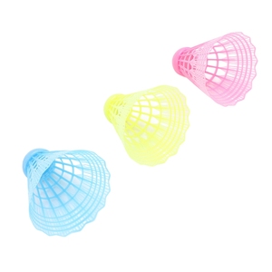 3Pcs LED <span class=keywords><strong>Badminton</strong></span> Shuttlecocks Bleu Jaune Rose Nylon Lighting Glow in the Dark Night <span class=keywords><strong>Badminton</strong></span> Birdies pour Intérieur Extérieur Bleu - Product Image 3