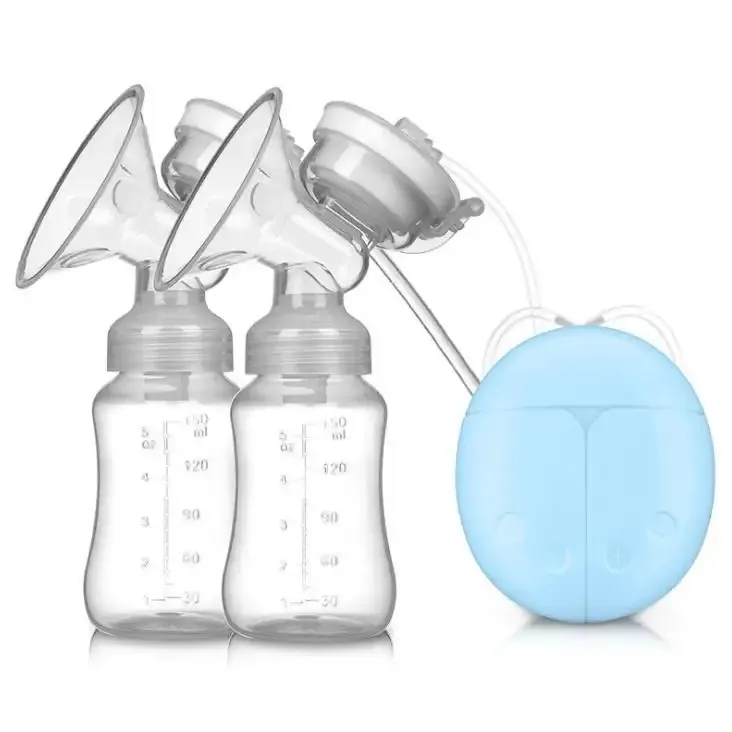 Accessoires d'allaitement pour bébé Pompe à lait bilatérale USB Biberon à lait électrique Tire-lait