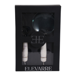 Set di lente d'ingrandimento e apribottiglie con manico in marmo, accessorio decorativo per tavolino da caffè, mensola, soggiorno - Product Image 2