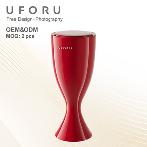UFORU Poubelle à Pied en Plastique avec Couvercle pour Maison, Cuisine, Bureau, Hôtel Moderne – Conteneur à Déchets - Product Image 1