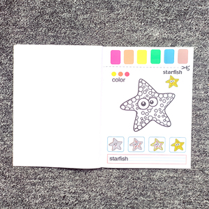 Toddler giáo dục sách trẻ em màu cuốn sách thiết lập màu nước tùy chỉnh coloringbook in ấn bán buôn cuốn sách nghệ thuật cho vẽ - Product Image 5