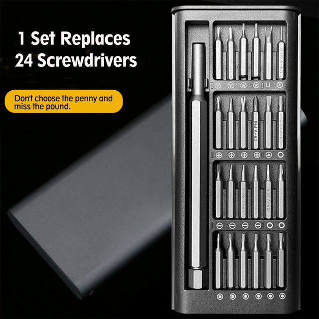 All-in-One Precision Carbide Screwdriver Set Electronics Repair Universal Tool Kit for Phone Laptop Watch Glasses Disassembly